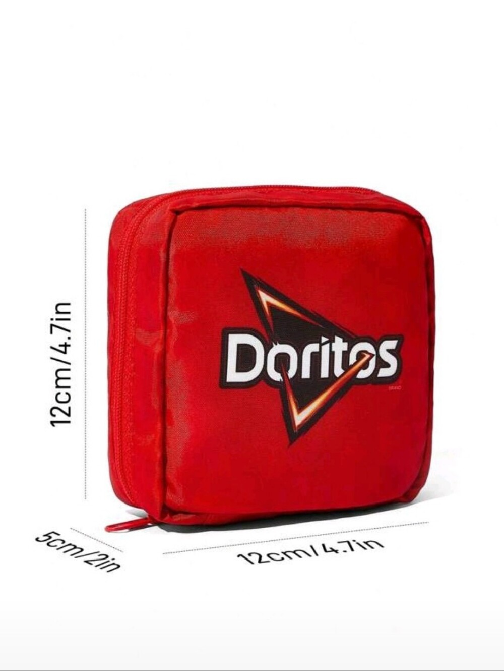 NIP: Doritos Red Logo Cube Pouch - Picture 3 of 5